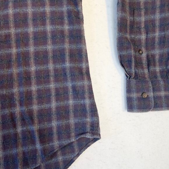 Jos. A Bank Reserve Button Shirt Men XL Tailored Fit Cashmere Blend Long Sleeve - Picture 3 of 10